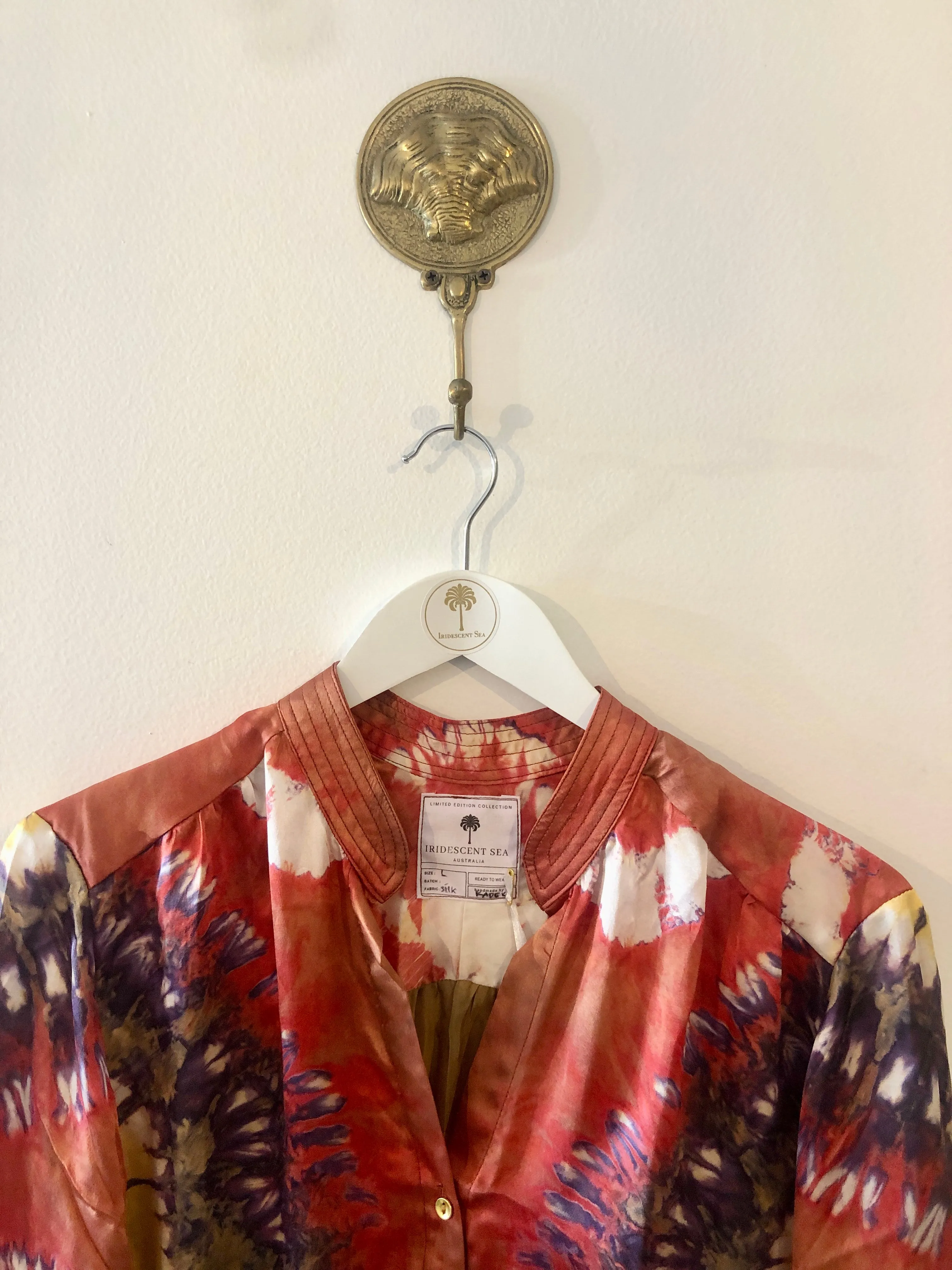 The Havana Silk Blouse in Santa Fe