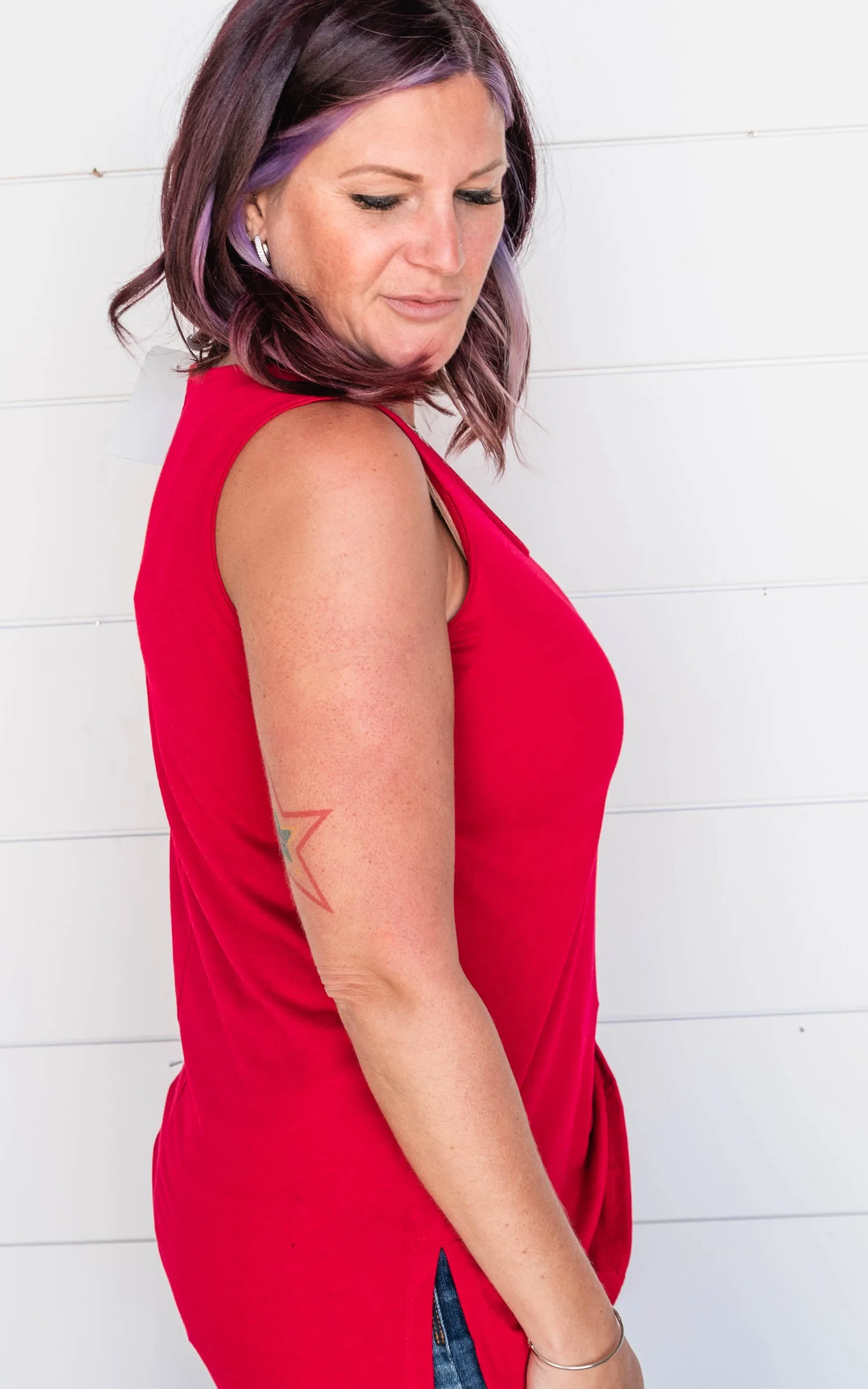 The Shannon V-Neck Tank Top - Final Sale