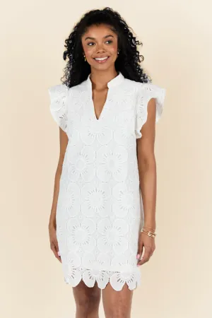 Thoughts Of You White Shift Dress