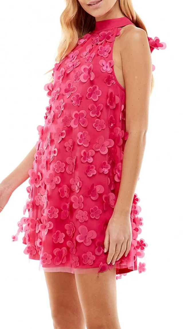 Tie Back A Line Floral Dress