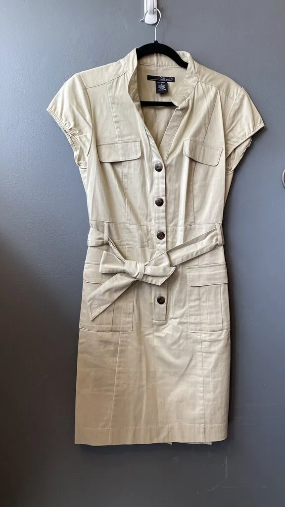 Trench Style Shift Dress