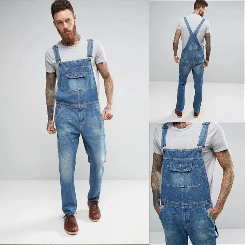 TrendFlex Herren Denim Jumpsuit