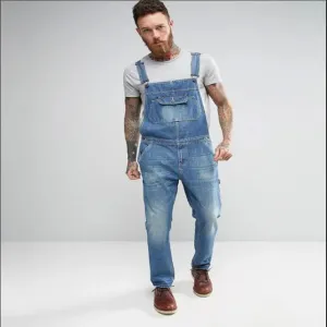 TrendFlex Herren Denim Jumpsuit