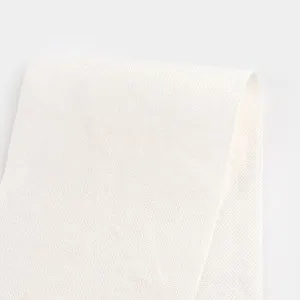 Tumbled Heavyweight Basketweave Linen - Ivory (remnant)