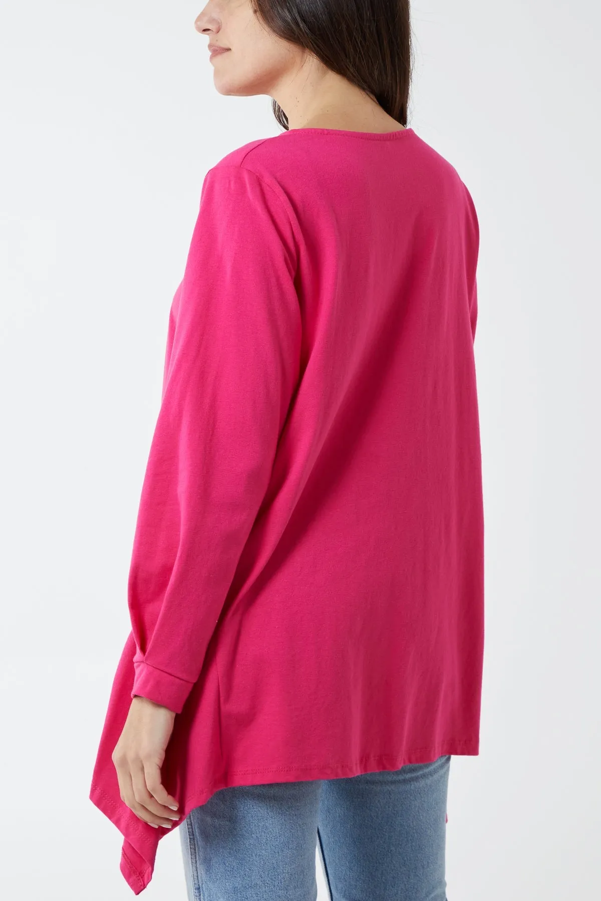 Two Tortoiseshell Button Smock Top