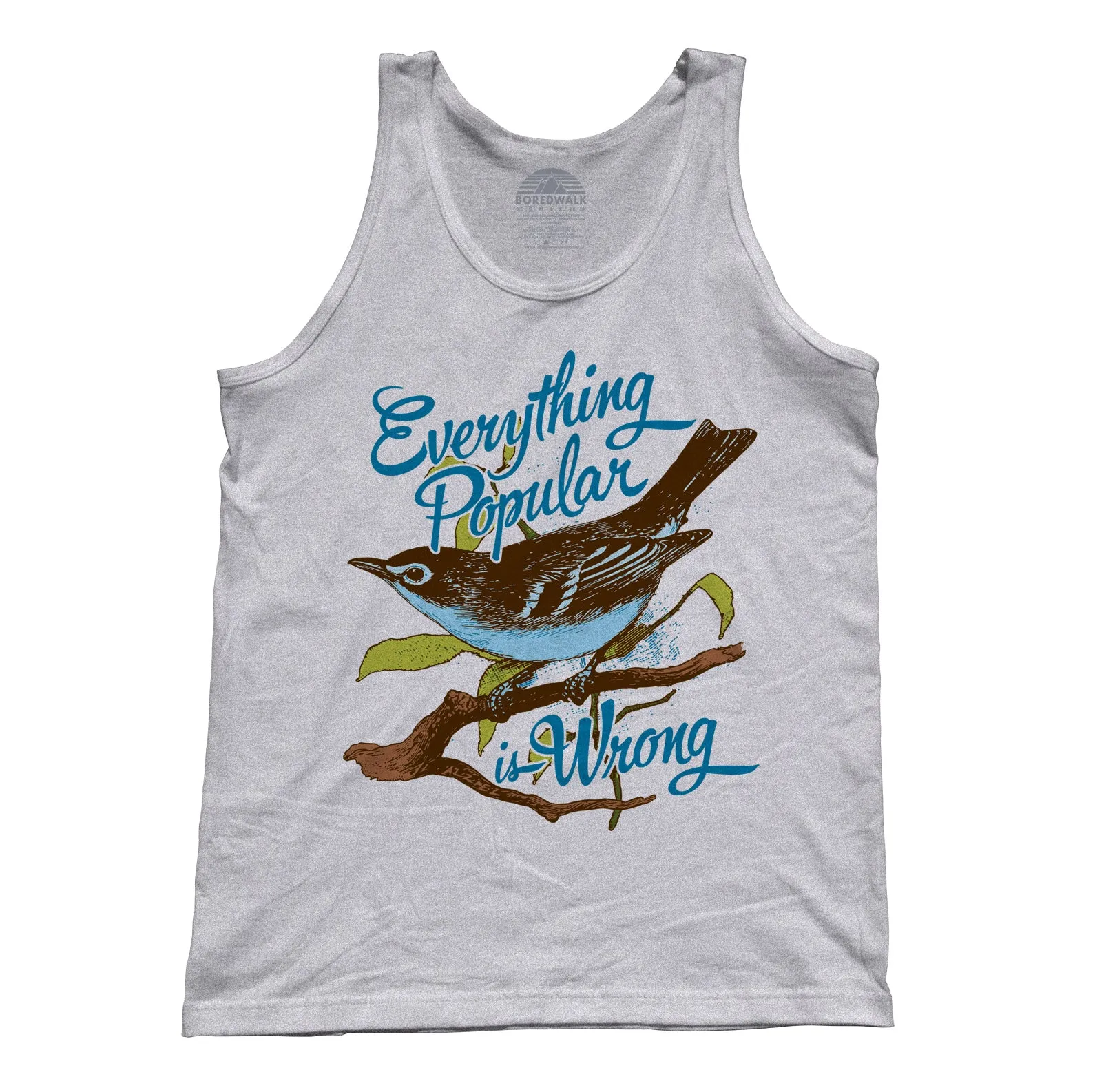 Unisex Everything Popular is Wrong Bird Tank Top