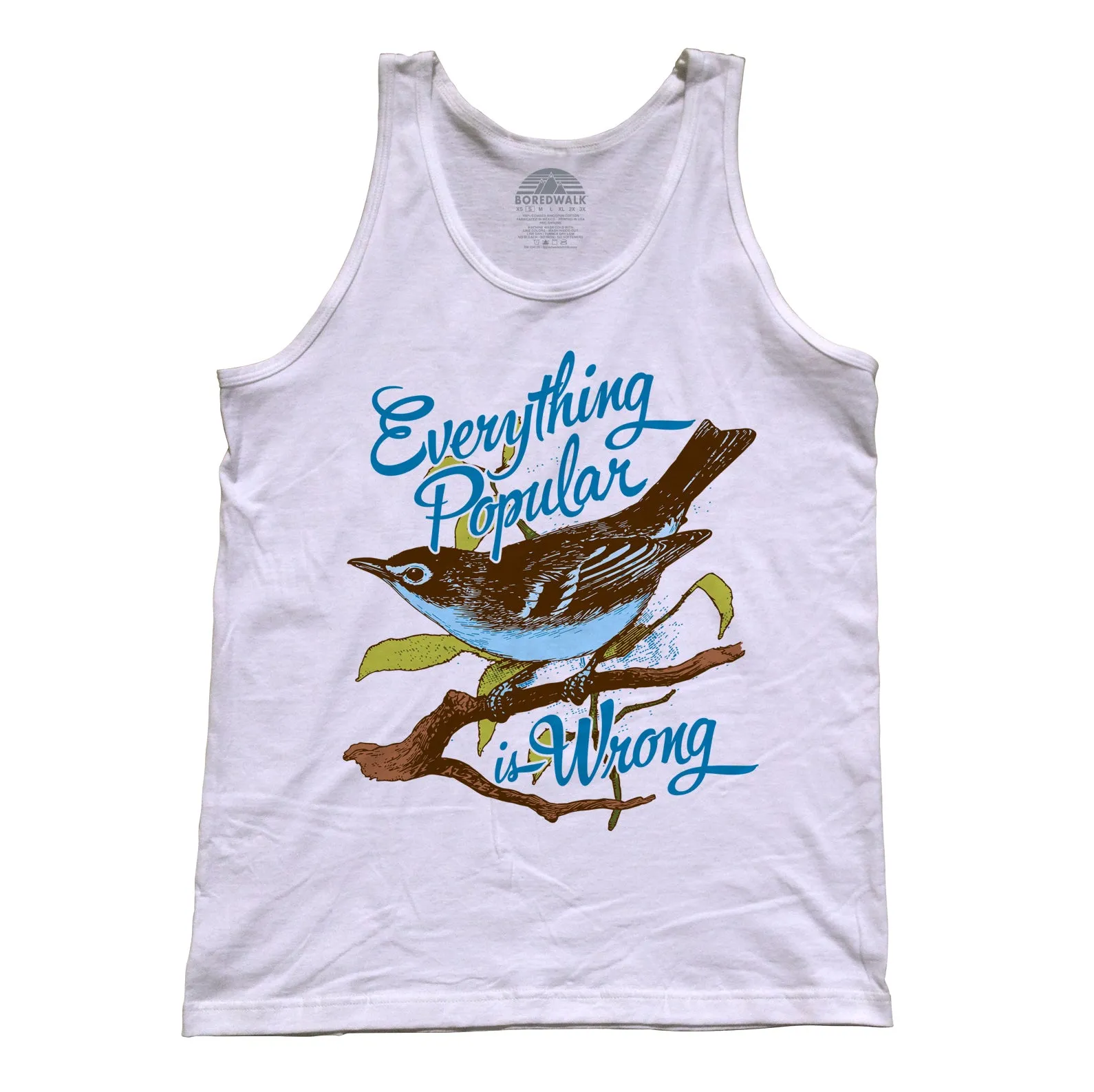 Unisex Everything Popular is Wrong Bird Tank Top