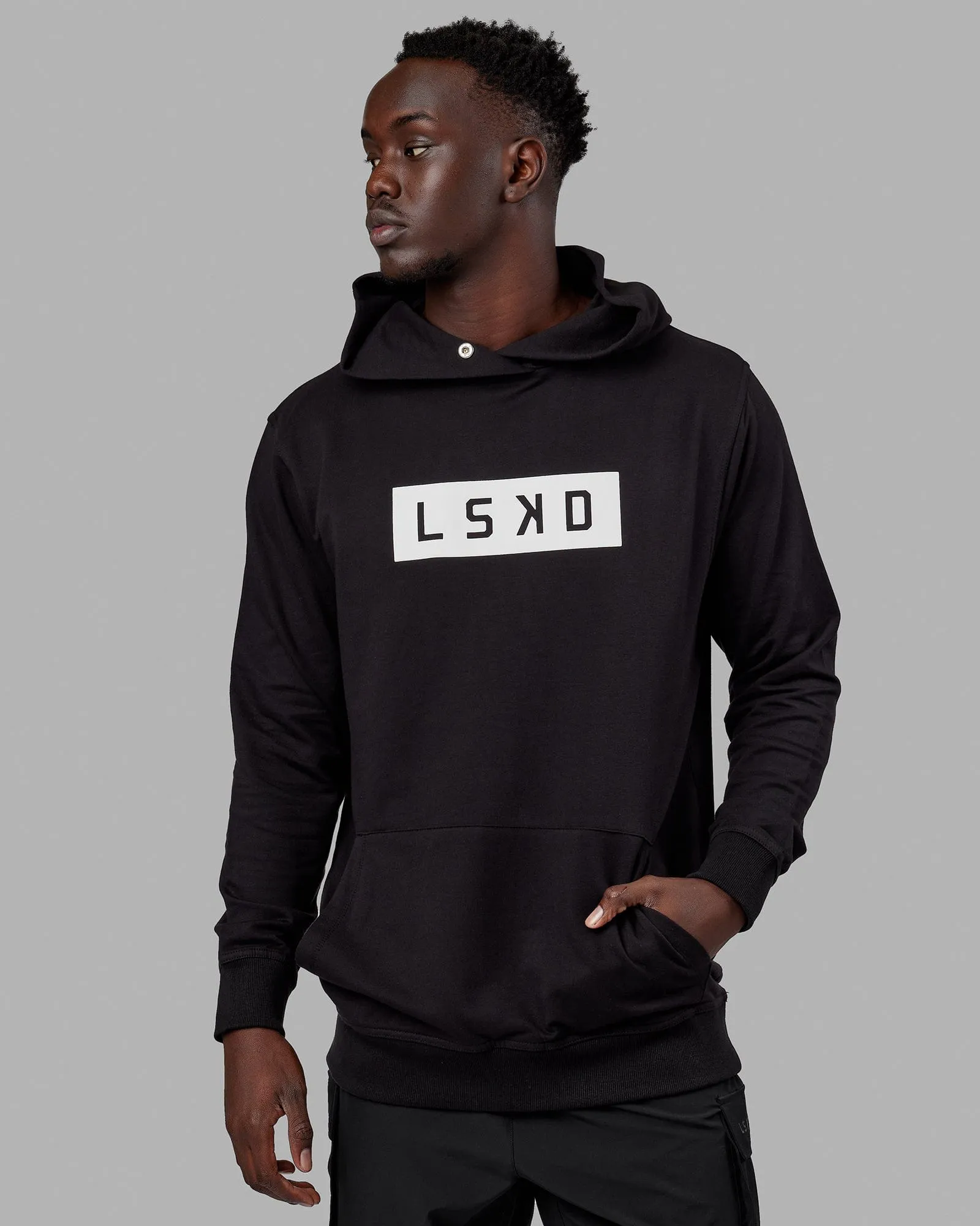 Unisex Strength FLXFLeece Hoodie - Black-White