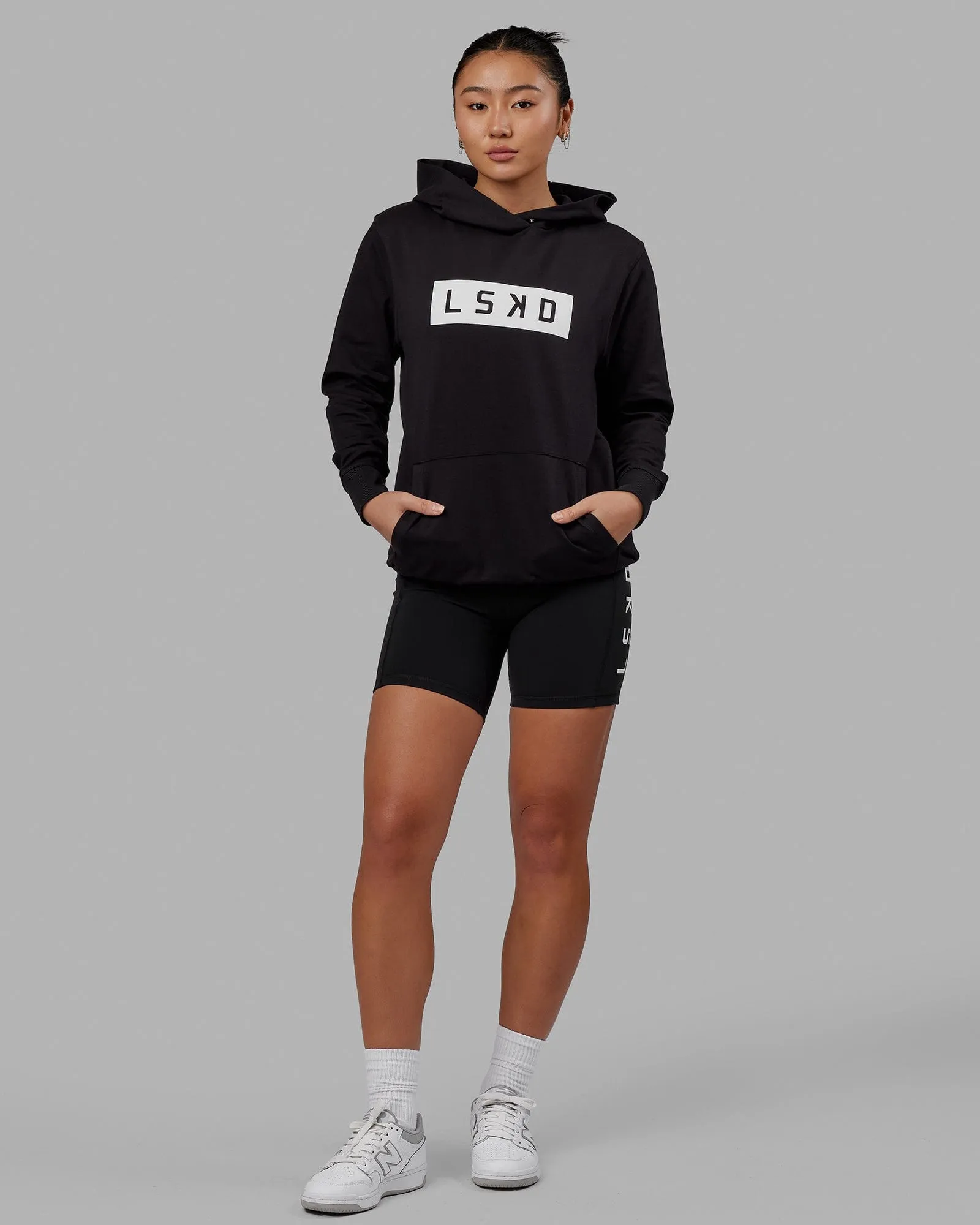 Unisex Strength FLXFLeece Hoodie - Black-White