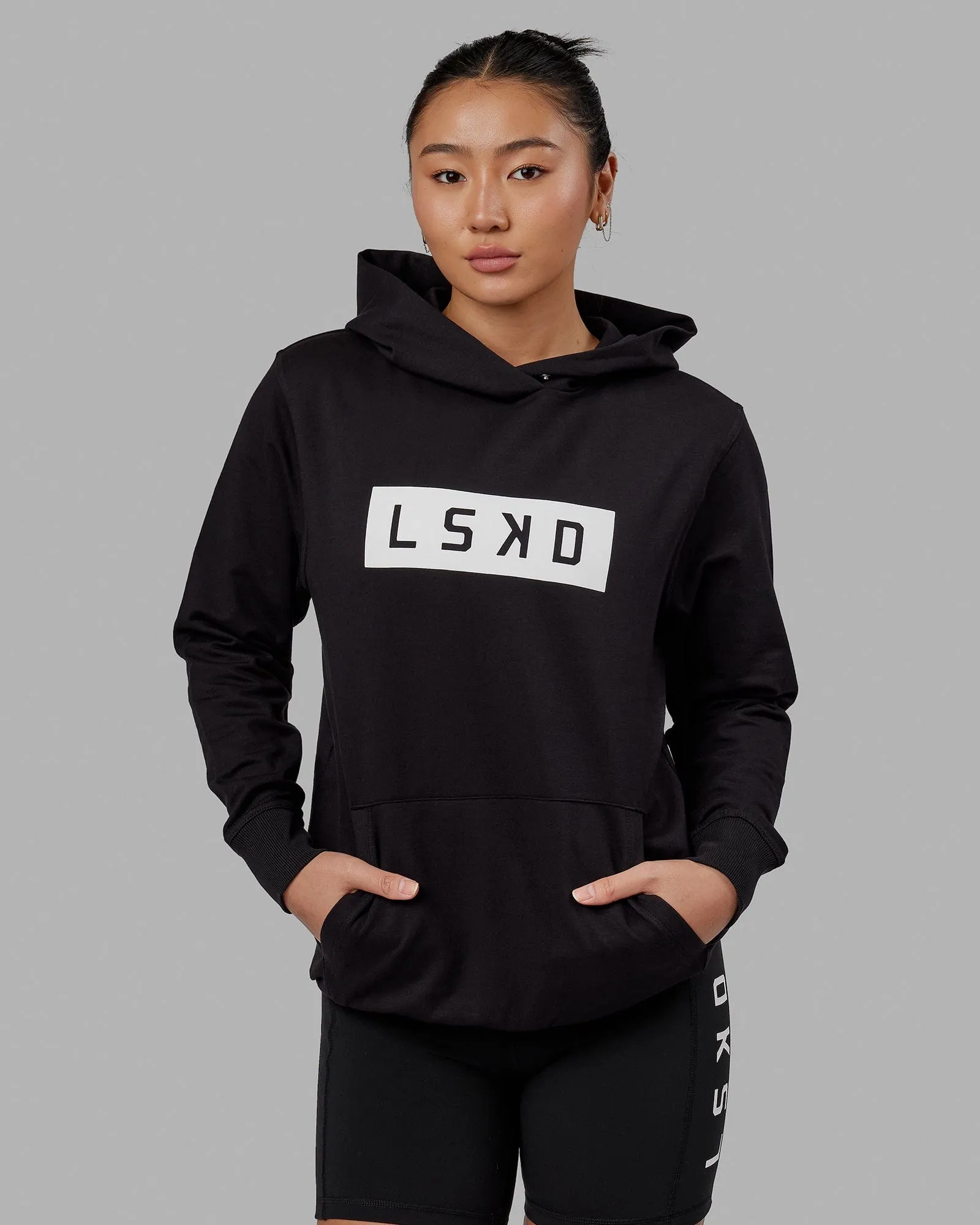 Unisex Strength FLXFLeece Hoodie - Black-White