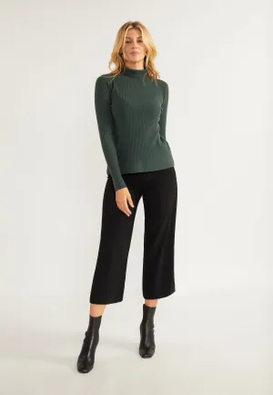 usha BLACK LABEL Women's Knit Turtleneck Sweater