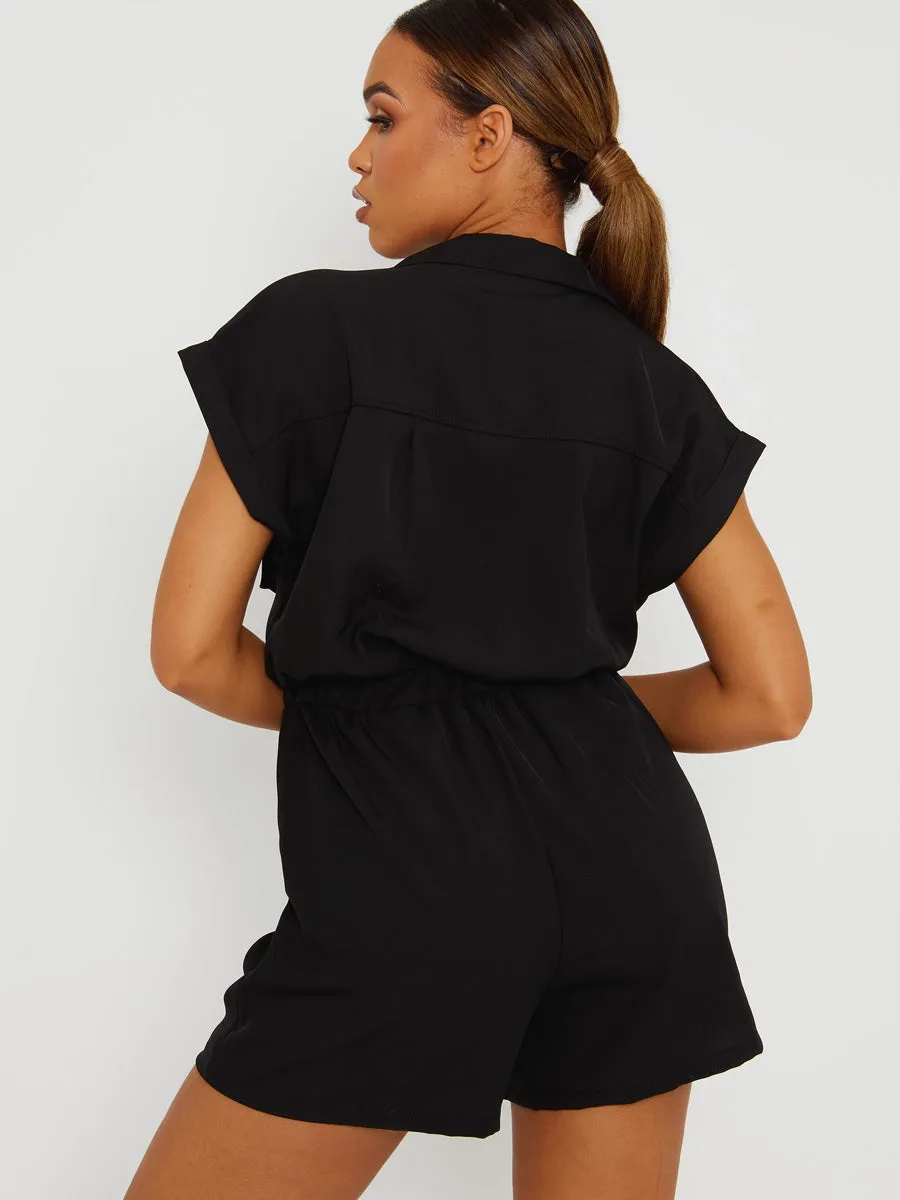 Utility Cargo Zipped Playsuit
