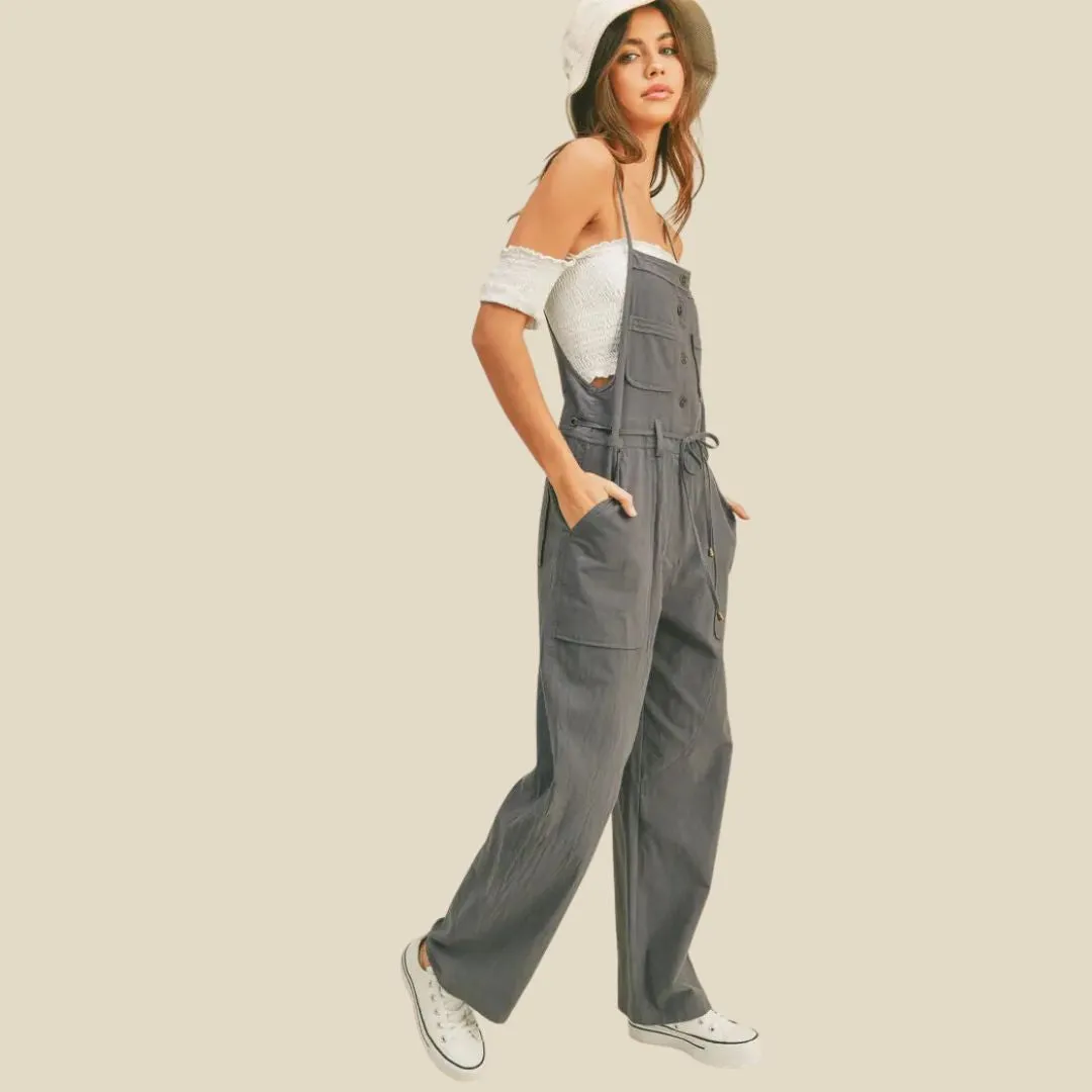 Utility Look Jumpsuit (Denim Blue)