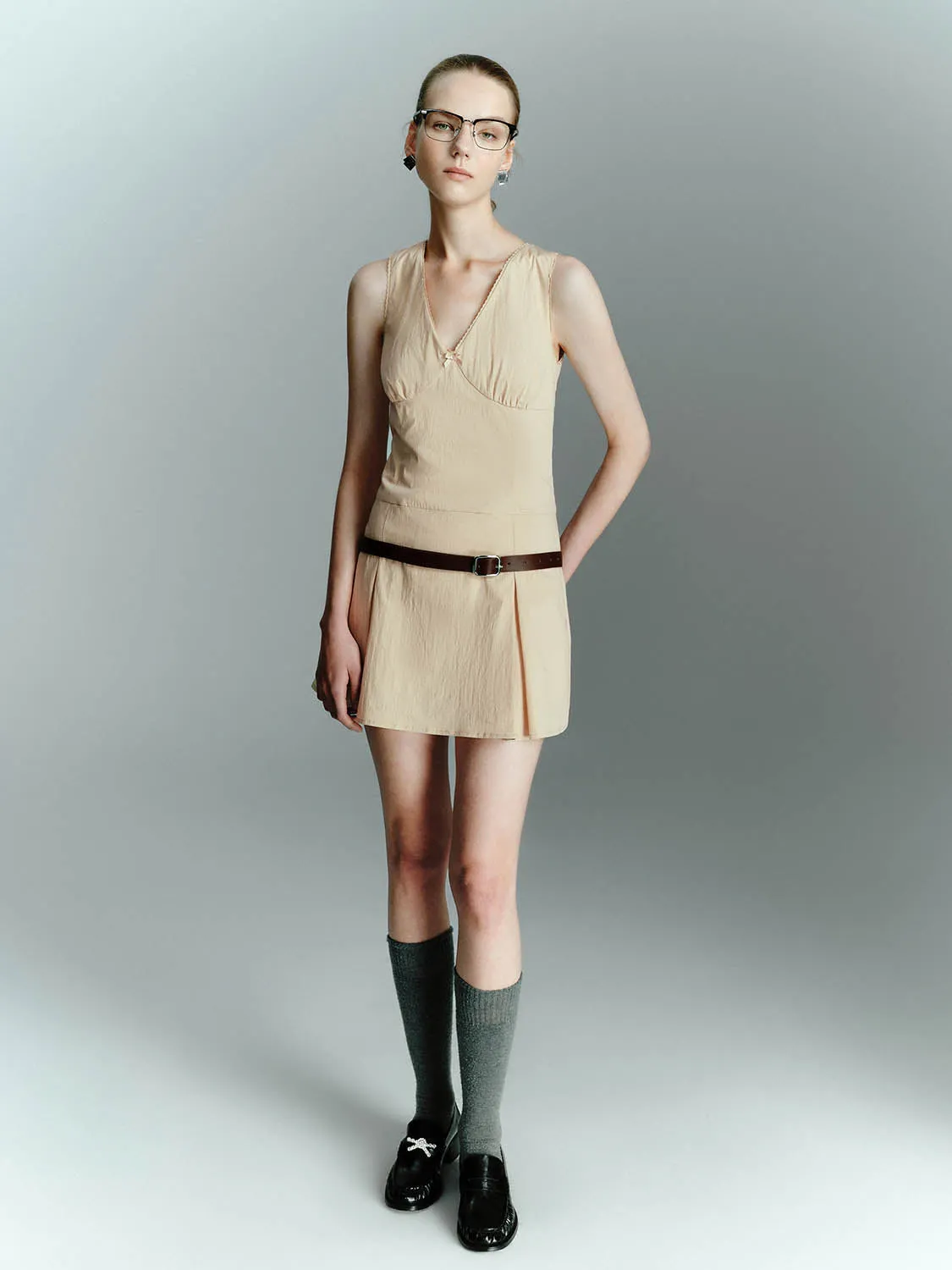 V-Neck A-Line Dresses