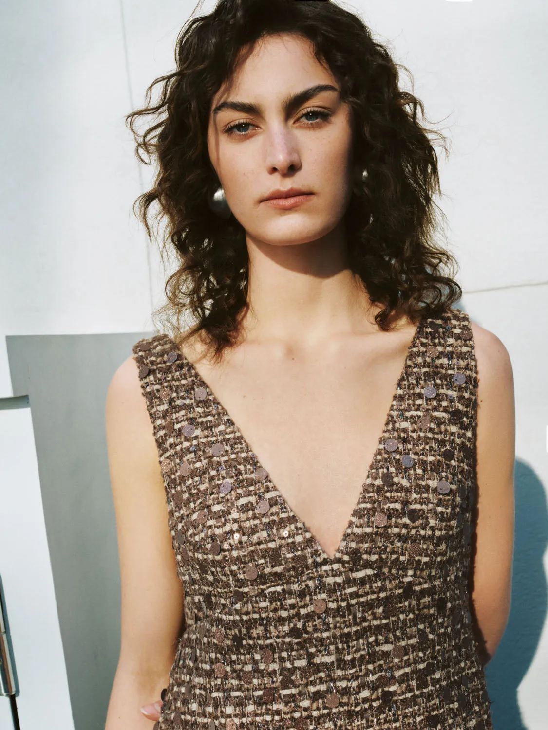 V-Neck A-Line Dresses