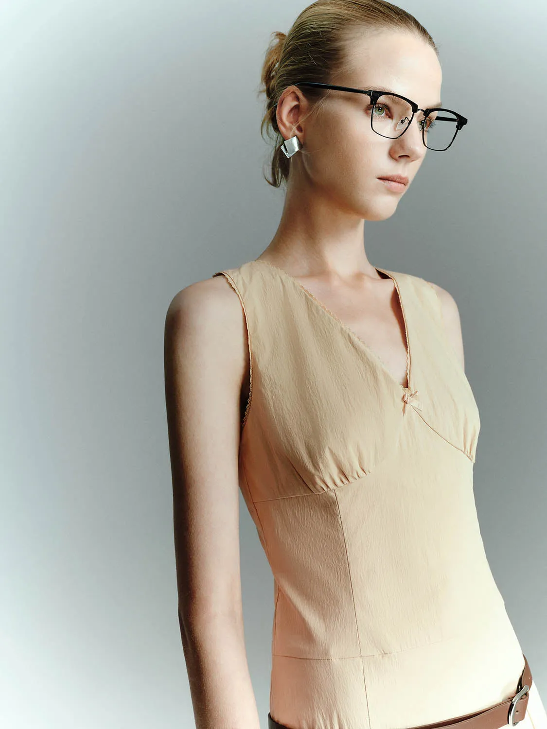 V-Neck A-Line Dresses