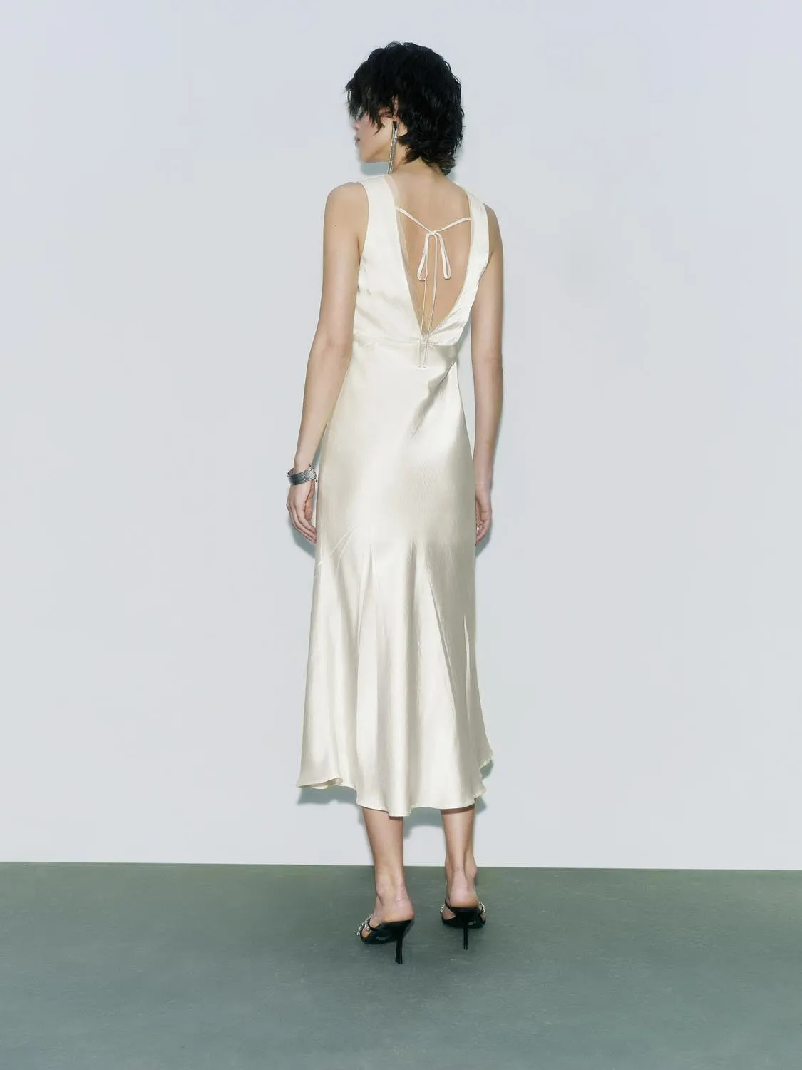 V-Neck A-Line Dresses