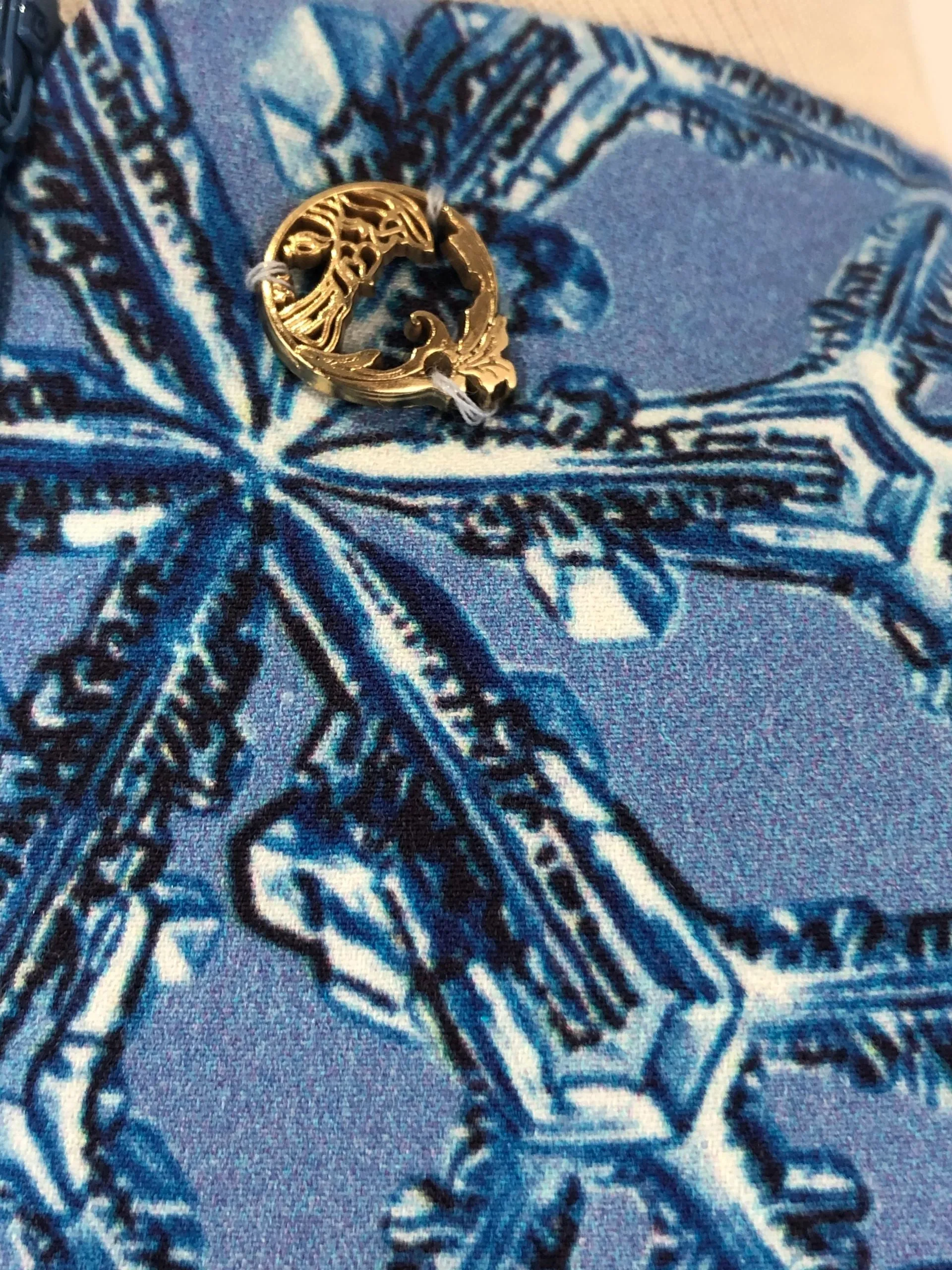 Versace Collection Patterned Dress Size S US
