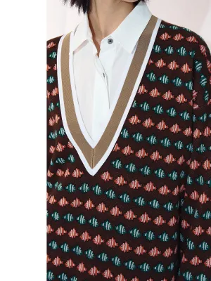 Vintage Goldfish Jacquard Sweater