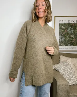 Vneck Slouchy Sweater