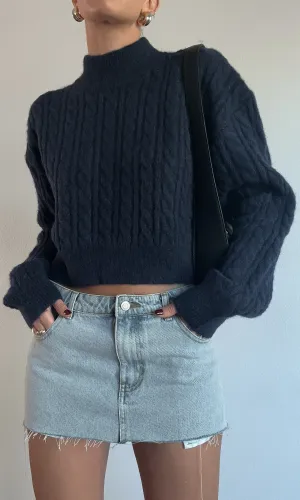 Wall St. Crop Sweater - FINAL SALE