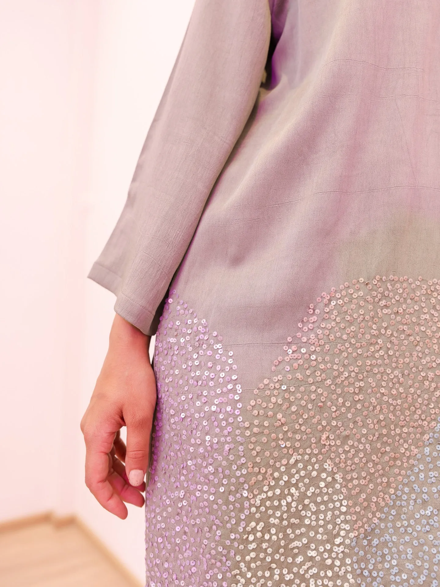 Waves Dress - Grey