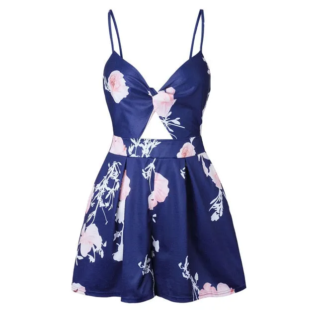 Womail bodysuit Women Summer Casual  Printing Off Shoulder Sleeveless Rompers Jumpsuit Playsuit new  2020  M4