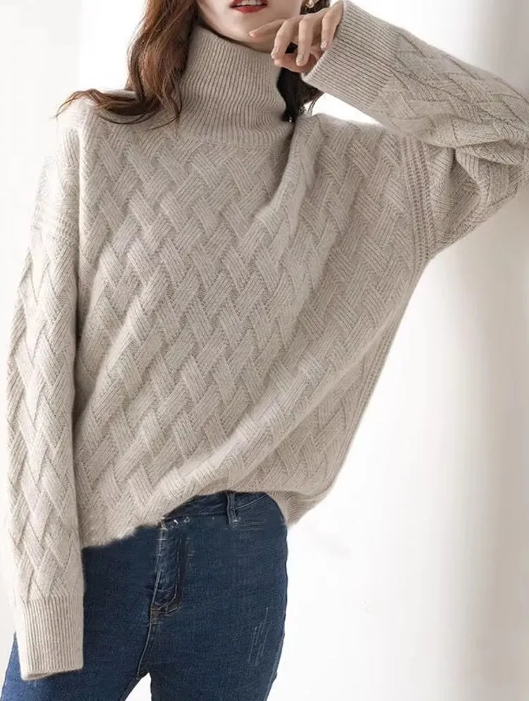 Women Loose Sweater Winter Long Sleeve Blouse