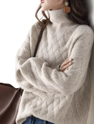 Women Loose Sweater Winter Long Sleeve Blouse