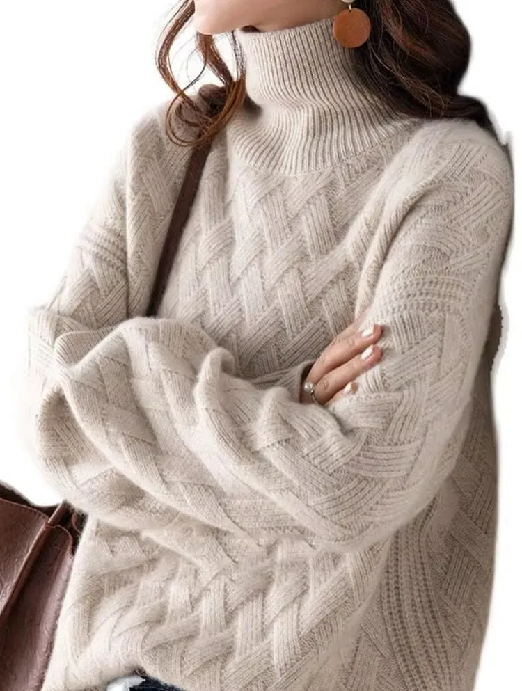 Women Loose Sweater Winter Long Sleeve Blouse