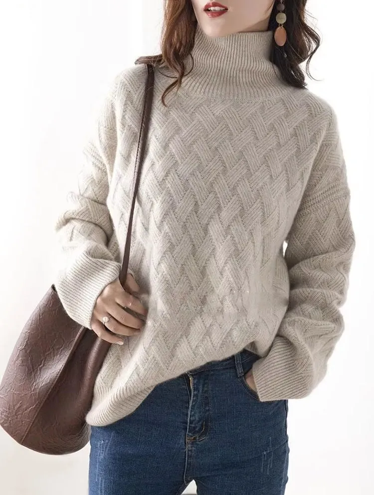 Women Loose Sweater Winter Long Sleeve Blouse