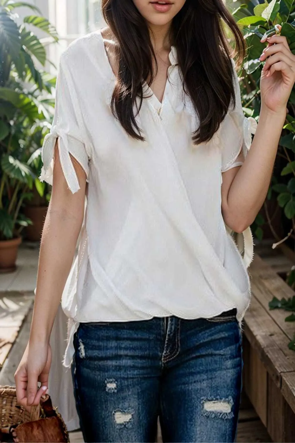 women s blouses loose solid belted long sleeve blouse