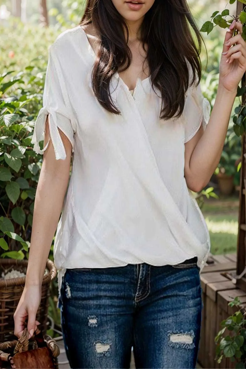 women s blouses loose solid belted long sleeve blouse