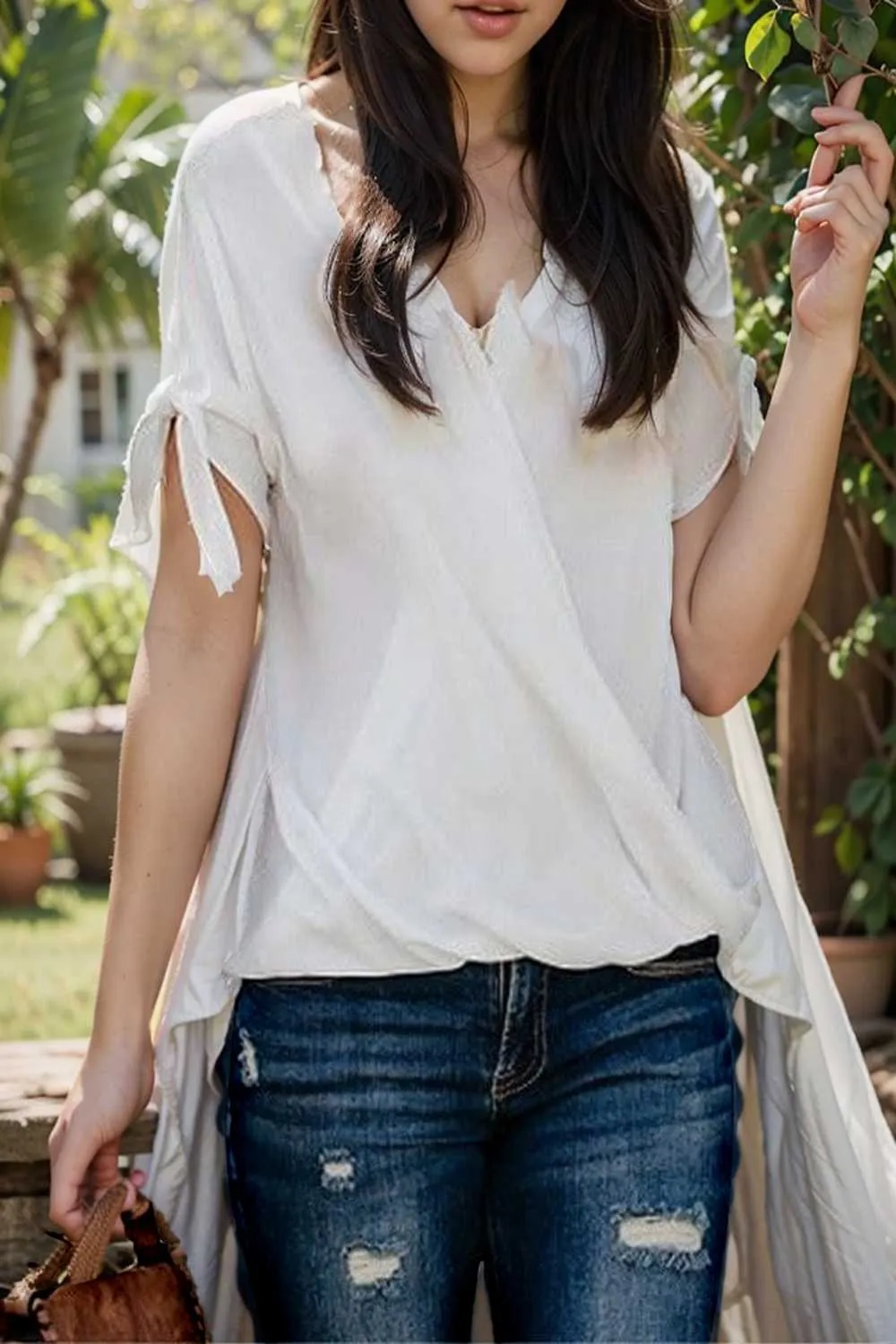 women s blouses loose solid belted long sleeve blouse