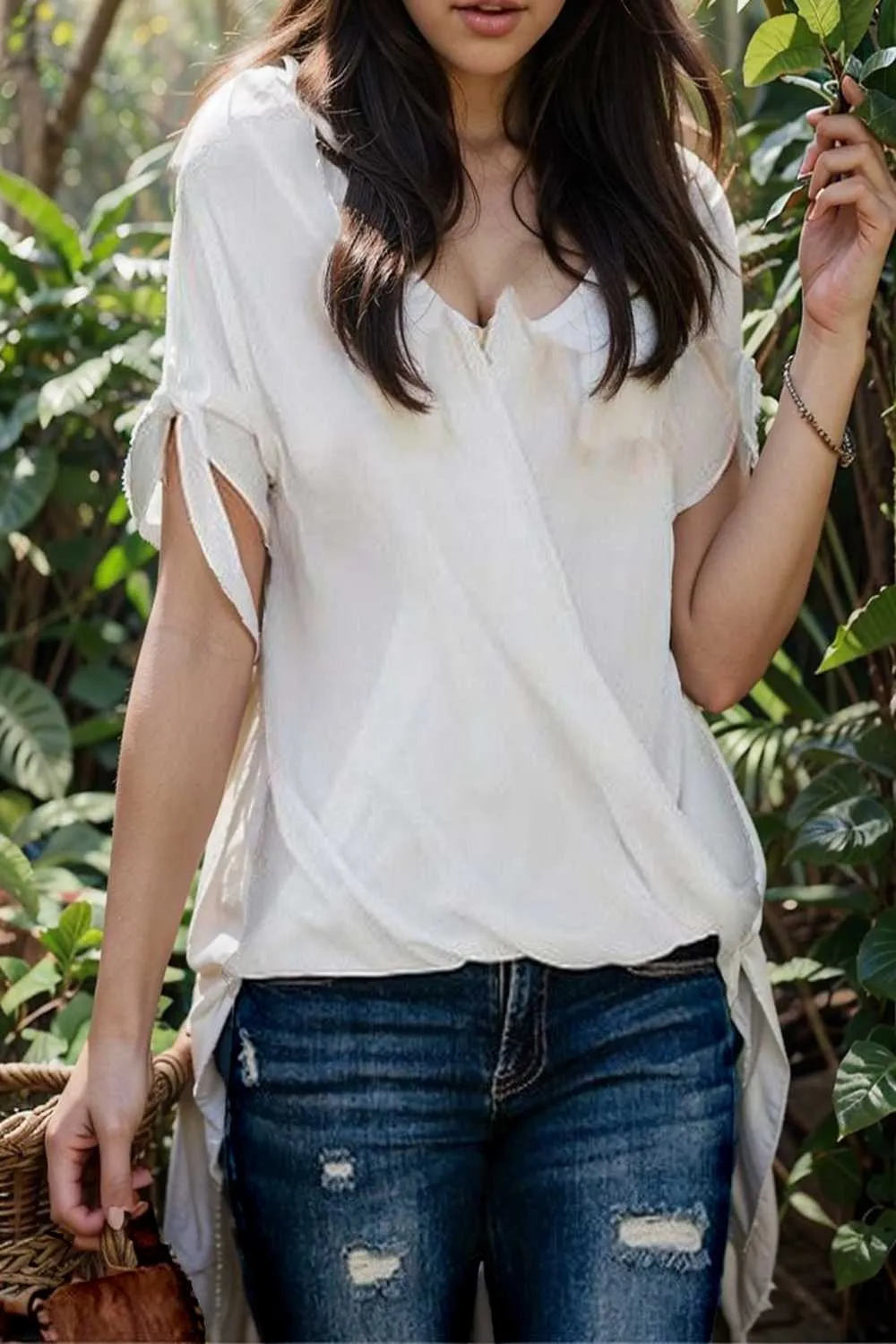 women s blouses loose solid belted long sleeve blouse