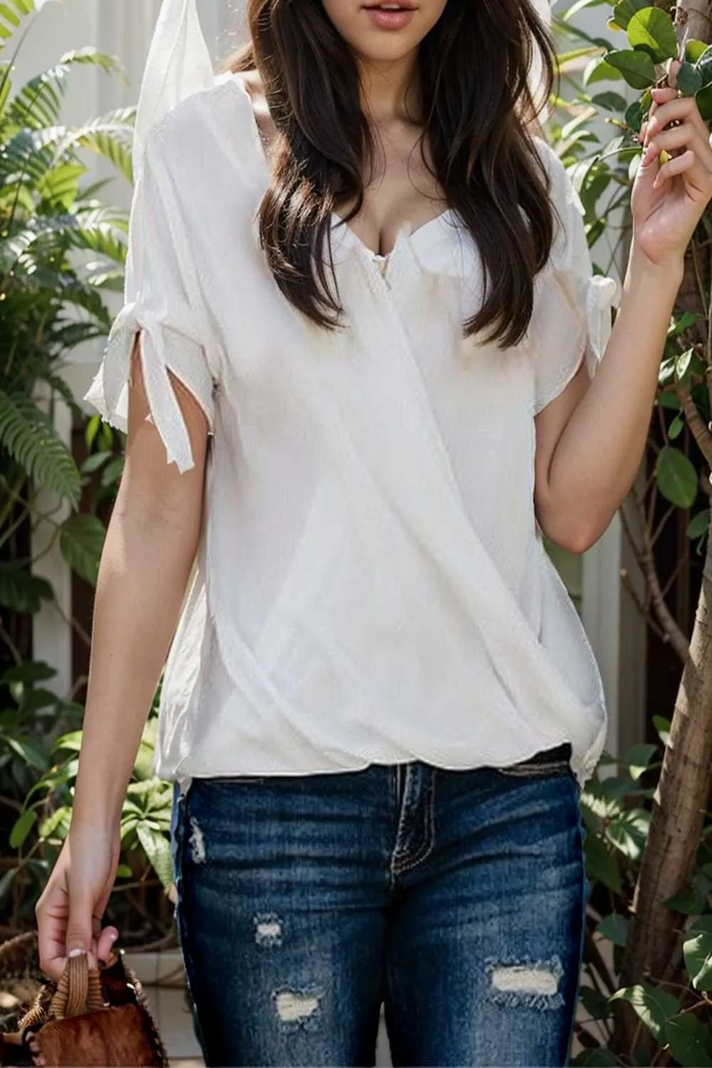 women s blouses loose solid belted long sleeve blouse