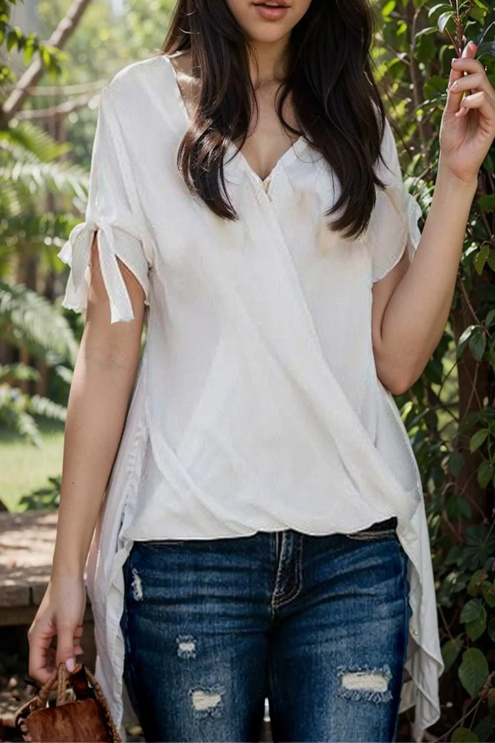 women s blouses loose solid belted long sleeve blouse