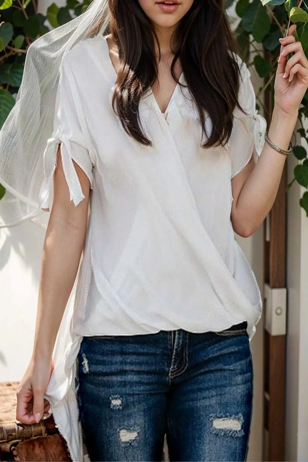 women s blouses loose solid belted long sleeve blouse