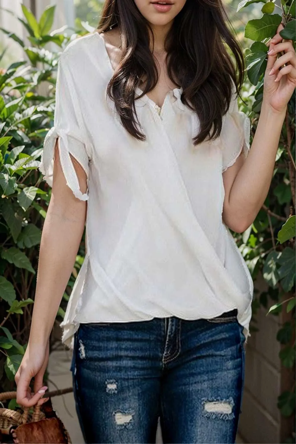 women s blouses loose solid belted long sleeve blouse