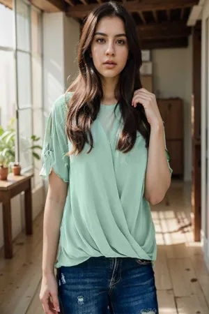 women s blouses loose solid belted long sleeve blouse