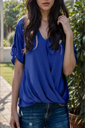 women s blouses loose solid belted long sleeve blouse