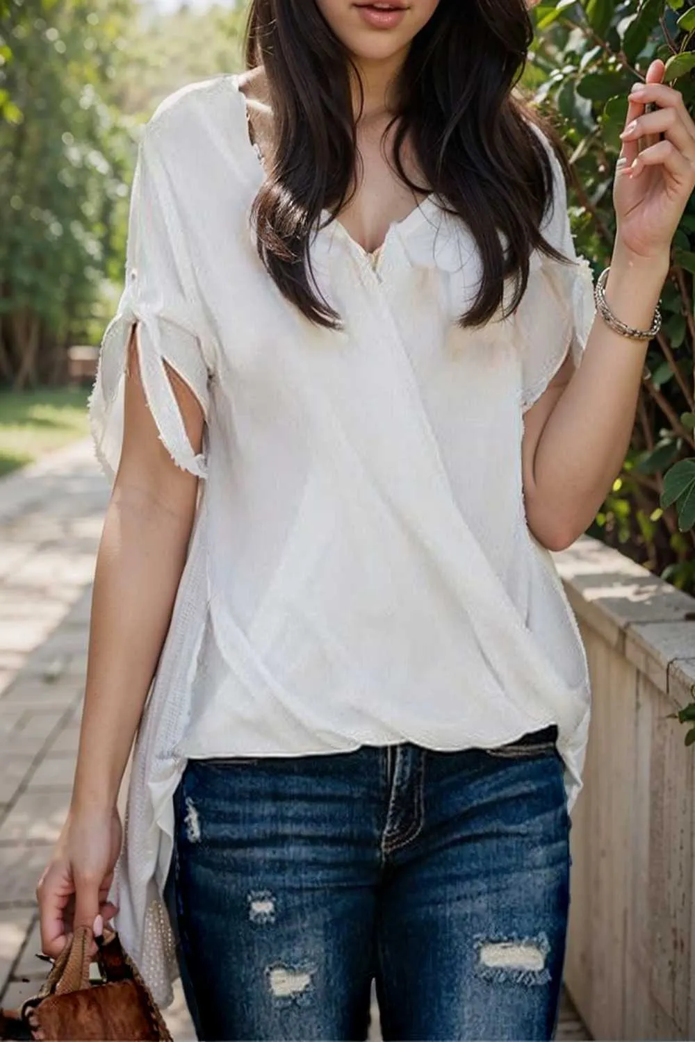 women s blouses loose solid belted long sleeve blouse