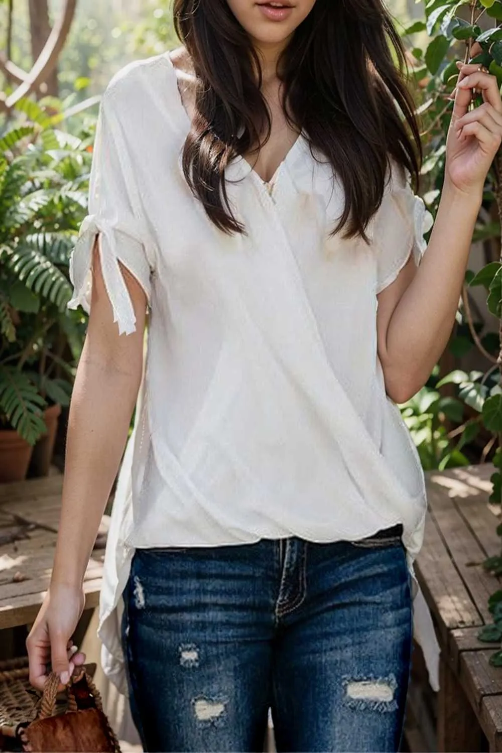 women s blouses loose solid belted long sleeve blouse