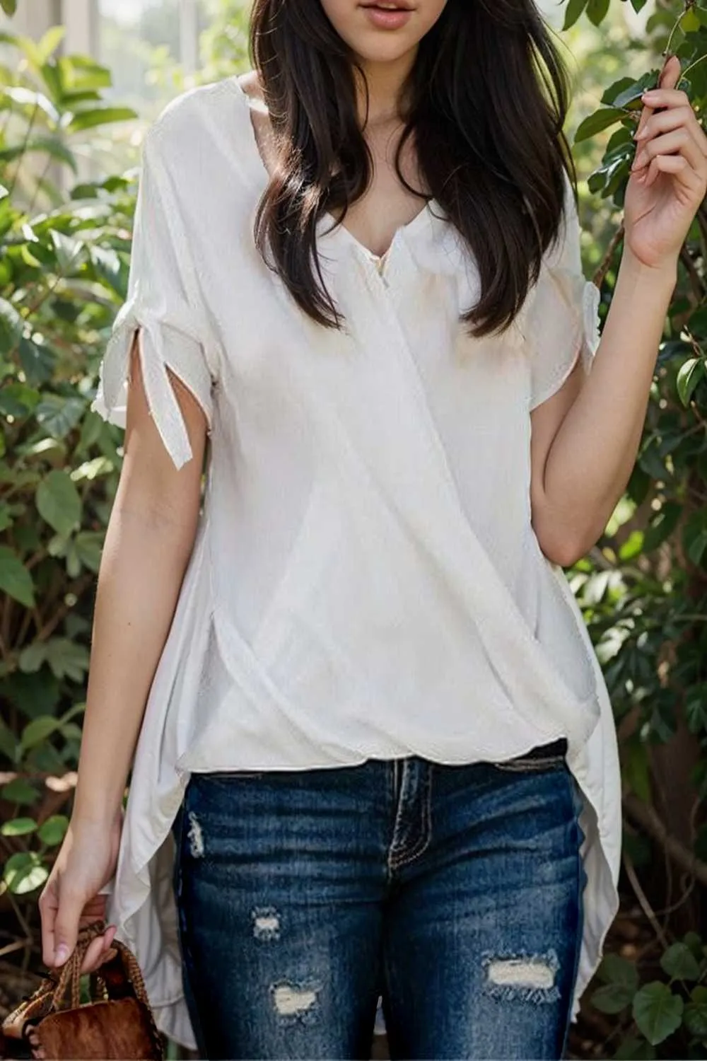 women s blouses loose solid belted long sleeve blouse