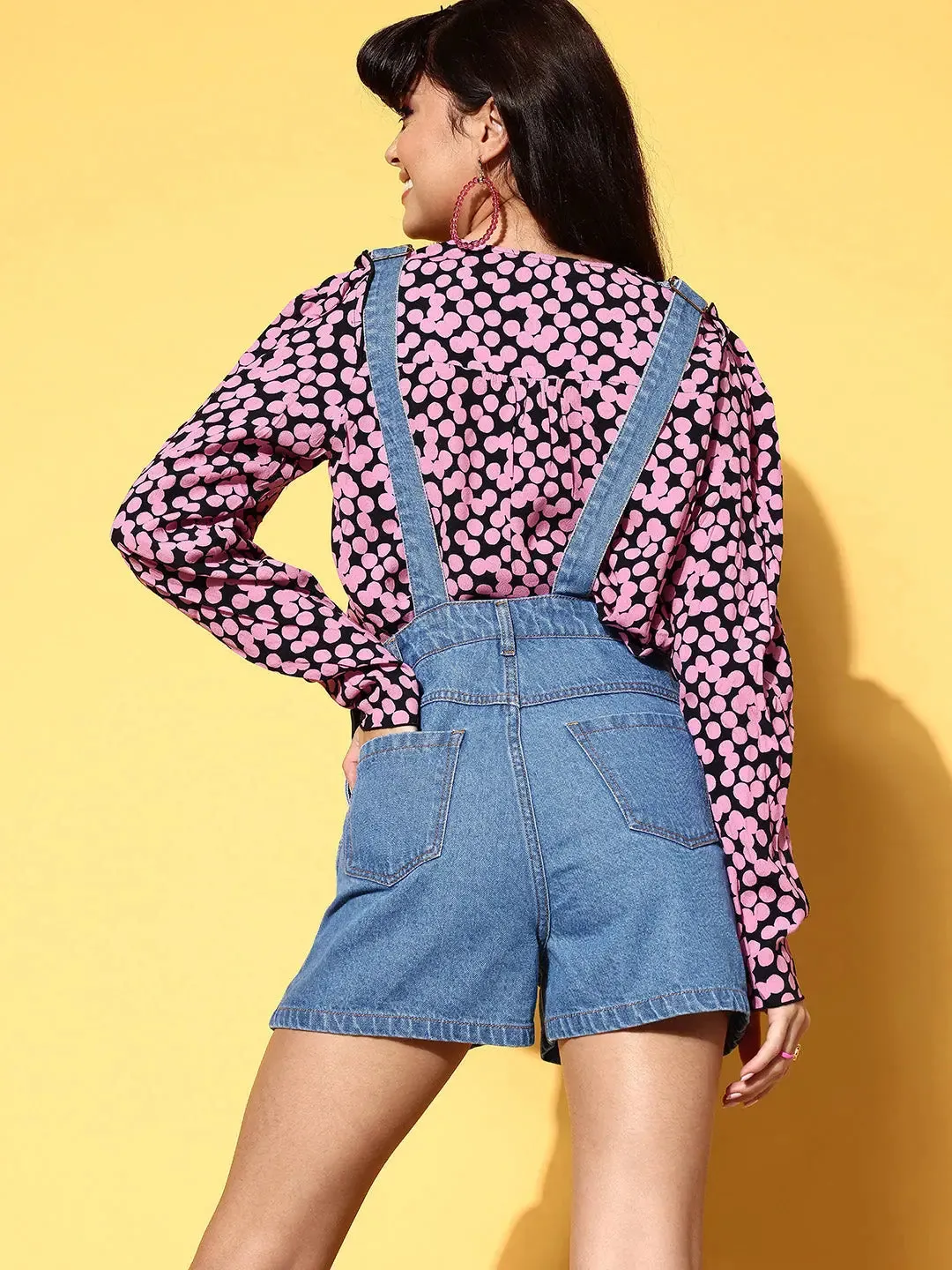Women Solid Blue Jumpsuits & Sets