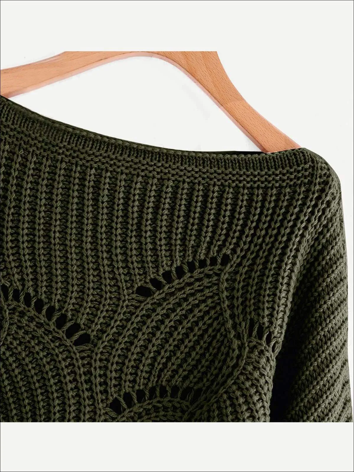 Women's Fall Knit Oversized Boat Neck Sweater