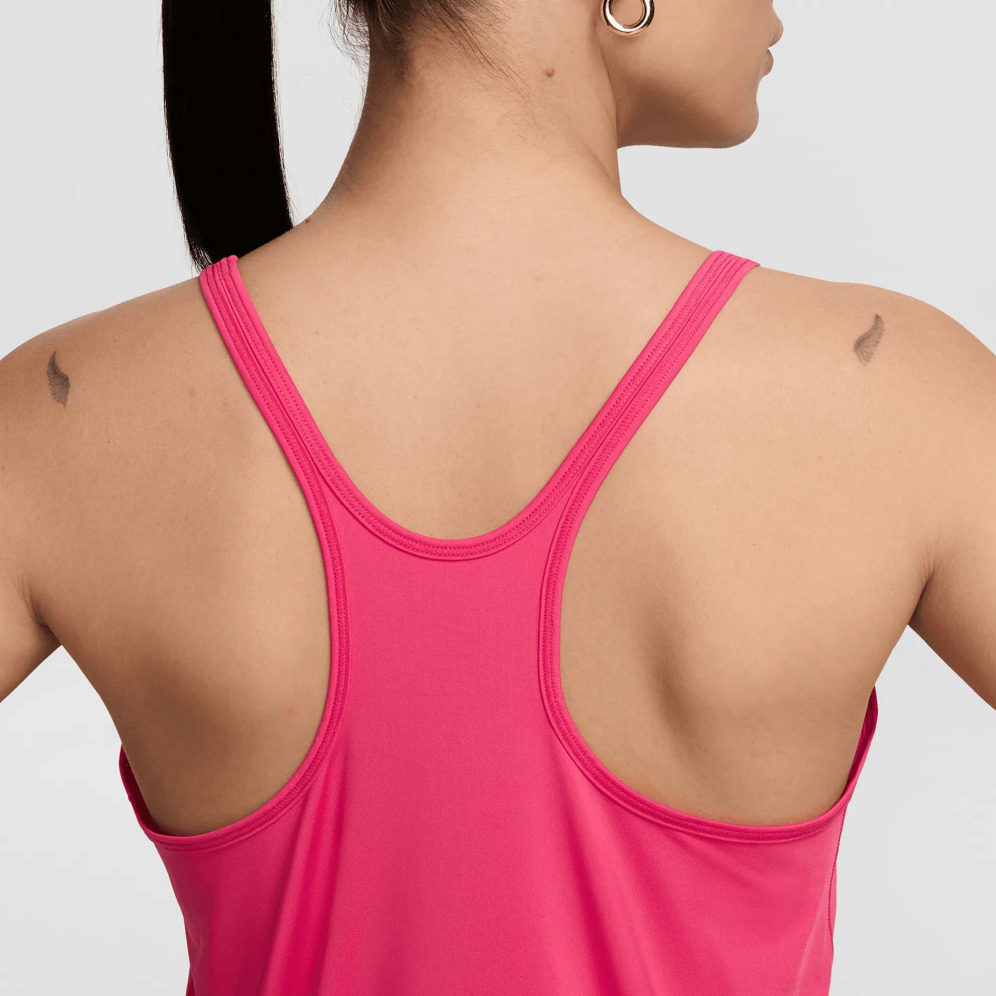 Women's One Classic Dri-FIT Strappy Tank Top (629 - Aster Pink/Black)