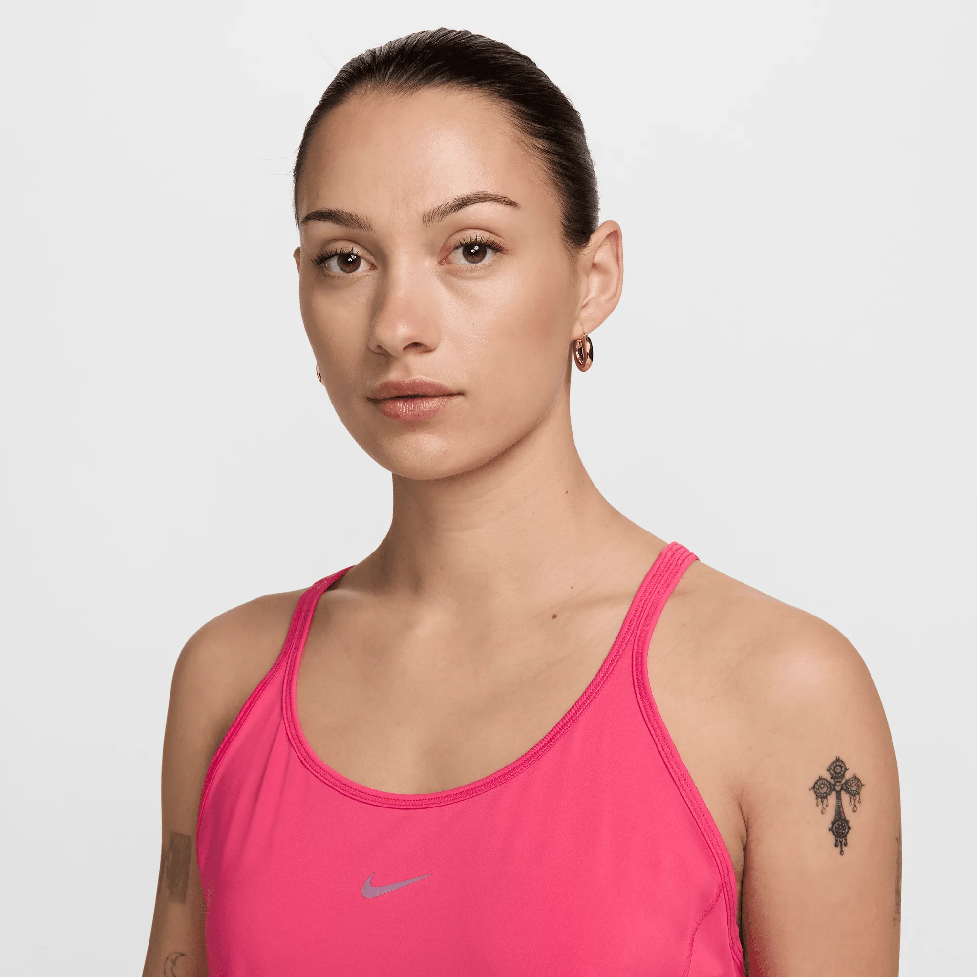 Women's One Classic Dri-FIT Strappy Tank Top (629 - Aster Pink/Black)