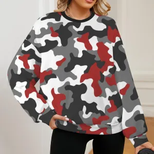 Women's Oversized Crew Neck Pullover Sweater