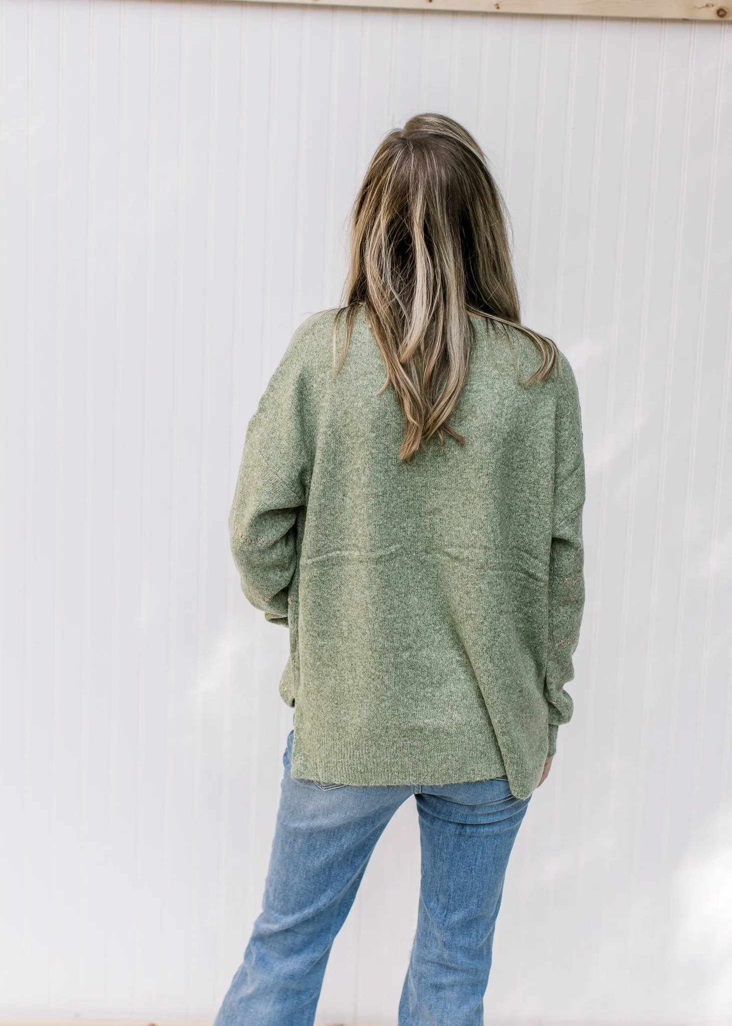 X Shaded Green Sweater
